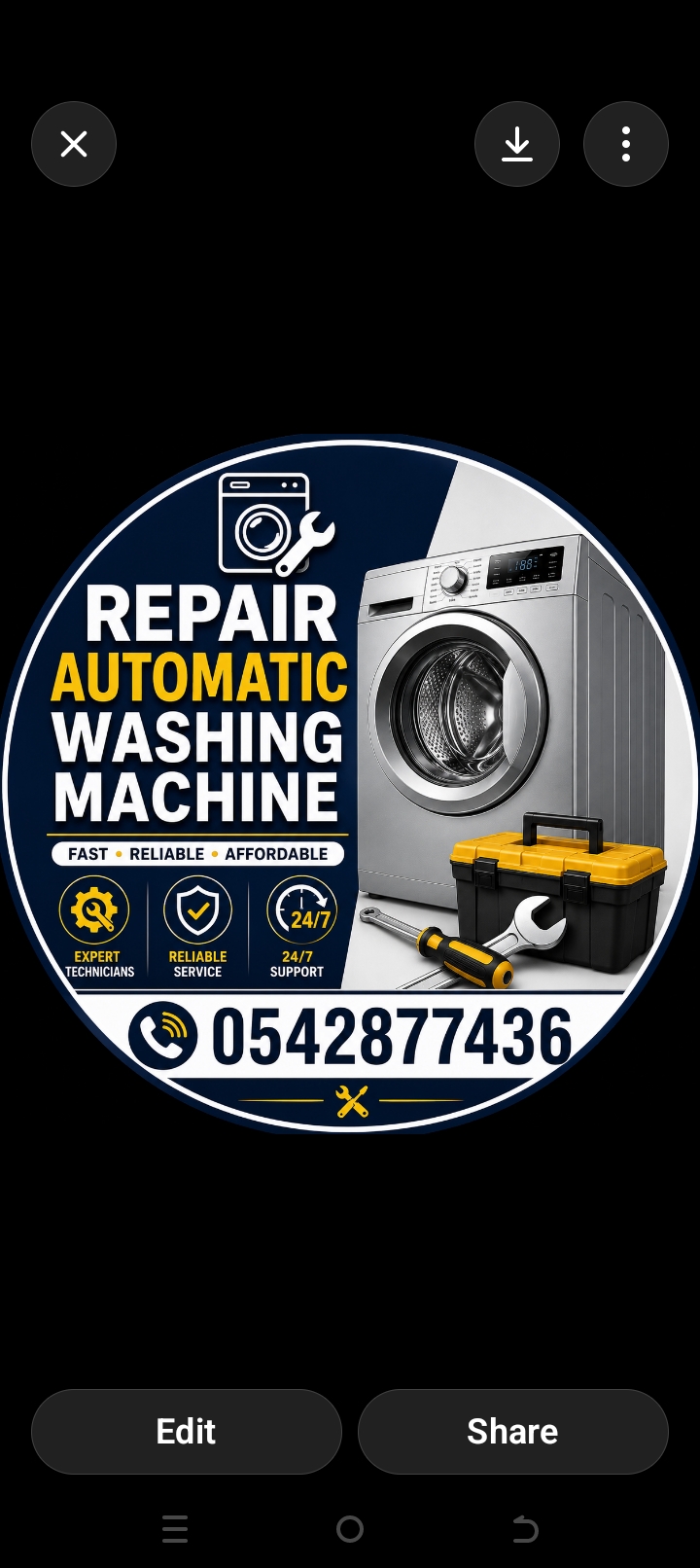 Maintenance automatic washing machine